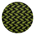 Tyrannosaurus Rex Pattern Print Round Blanket