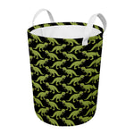 Tyrannosaurus Rex Pattern Print Round Laundry Basket