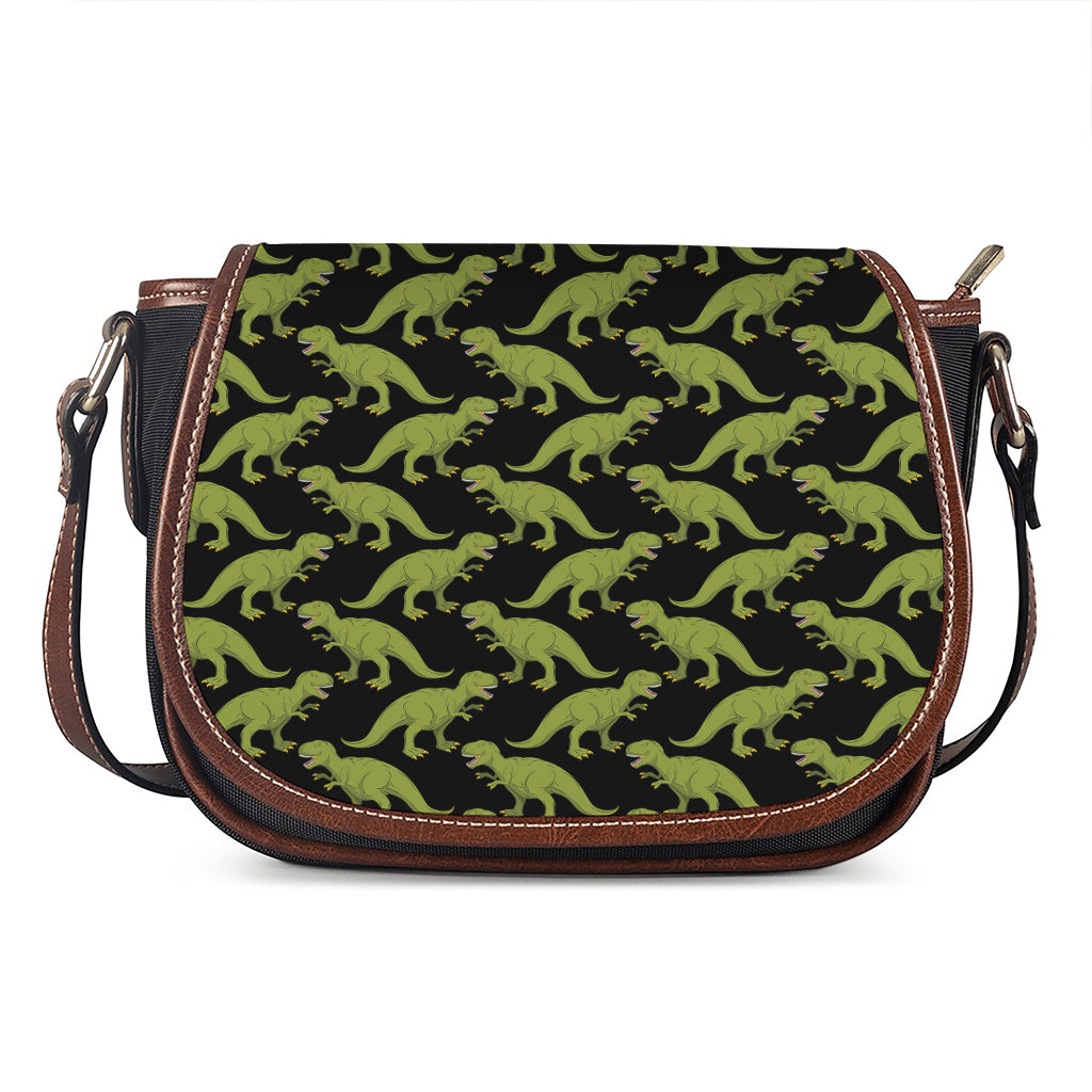 Tyrannosaurus Rex Pattern Print Saddle Bag