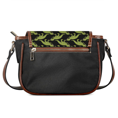 Tyrannosaurus Rex Pattern Print Saddle Bag