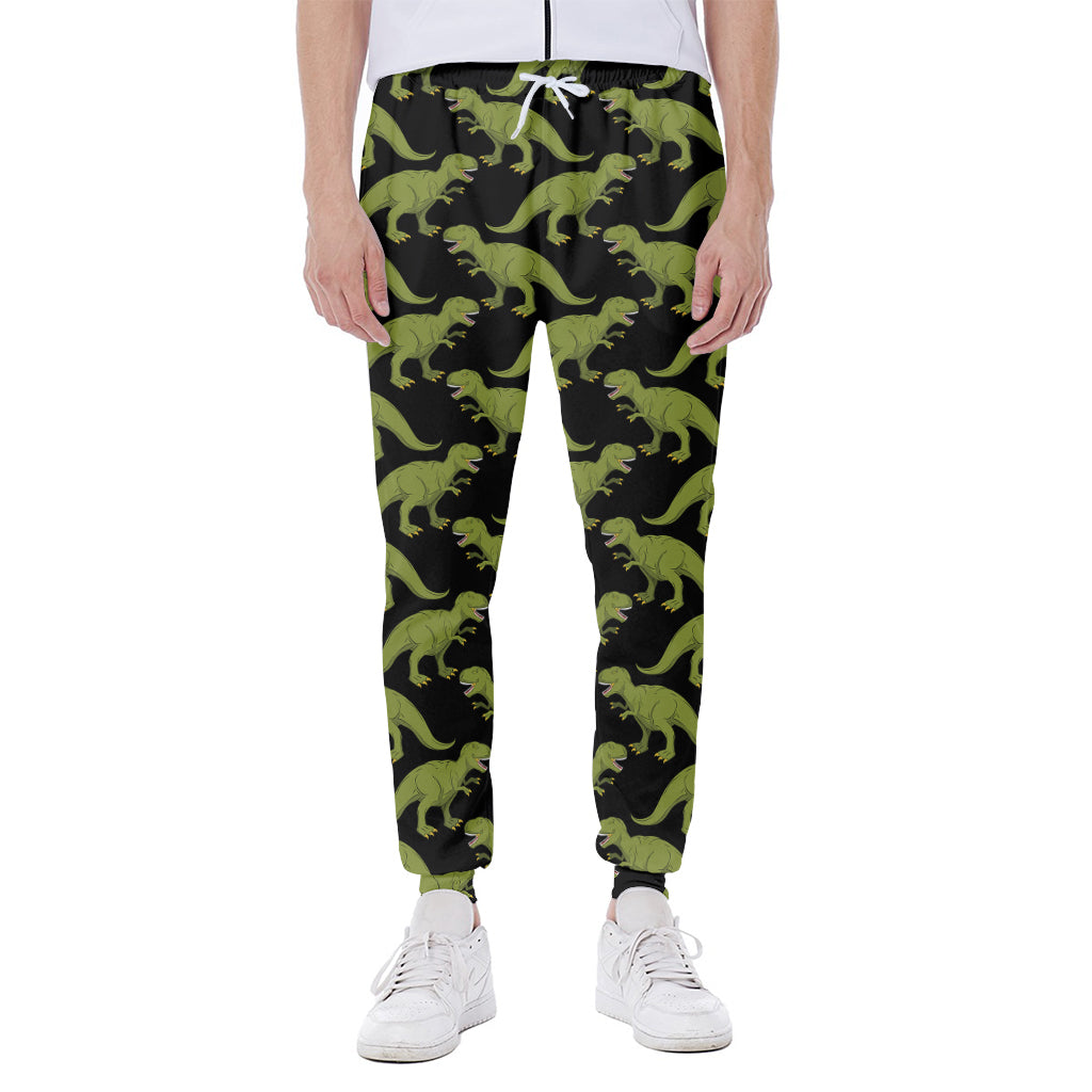 Tyrannosaurus Rex Pattern Print Scuba Joggers