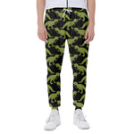 Tyrannosaurus Rex Pattern Print Scuba Joggers