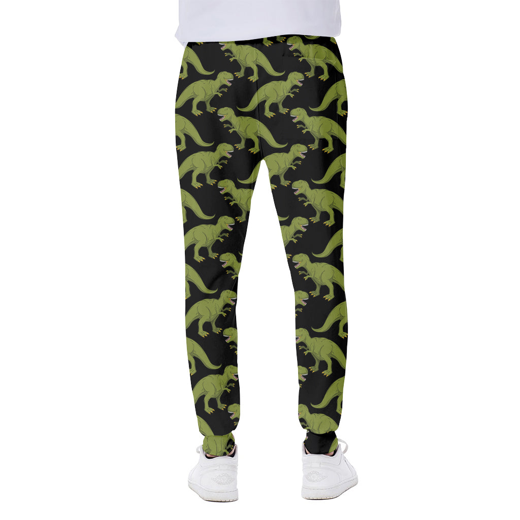 Tyrannosaurus Rex Pattern Print Scuba Joggers