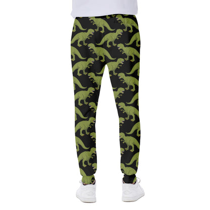 Tyrannosaurus Rex Pattern Print Scuba Joggers
