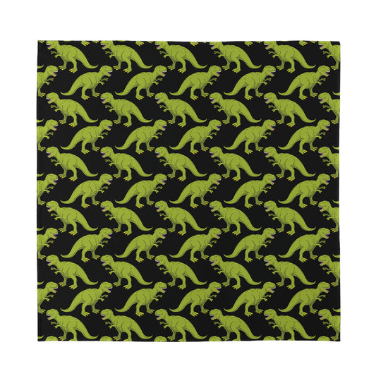 Tyrannosaurus Rex Pattern Print Silk Bandana