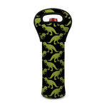 Tyrannosaurus Rex Pattern Print Single Neoprene Wine Tote
