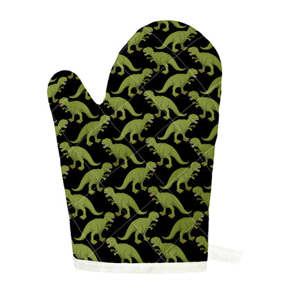 Tyrannosaurus Rex Pattern Print Single Oven Mitt