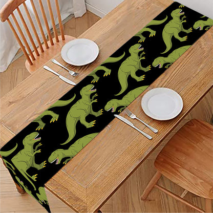 Tyrannosaurus Rex Pattern Print Table Runner