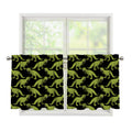 Tyrannosaurus Rex Pattern Print Tier Curtains