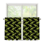 Tyrannosaurus Rex Pattern Print Tier Curtains