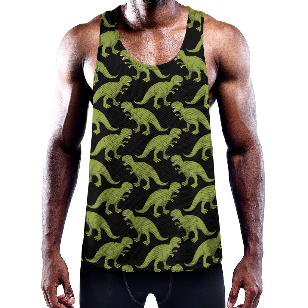 Tyrannosaurus Rex Pattern Print Training Tank Top