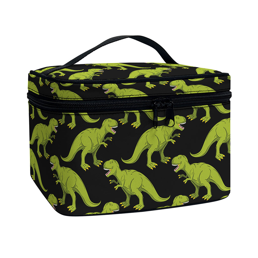 Tyrannosaurus Rex Pattern Print Travel Makeup Bag