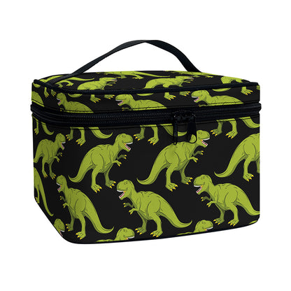 Tyrannosaurus Rex Pattern Print Travel Makeup Bag