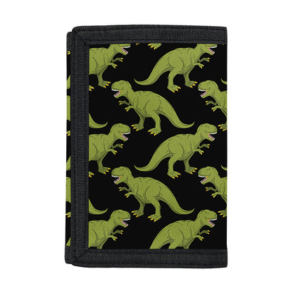 Tyrannosaurus Rex Pattern Print Trifold Wallet