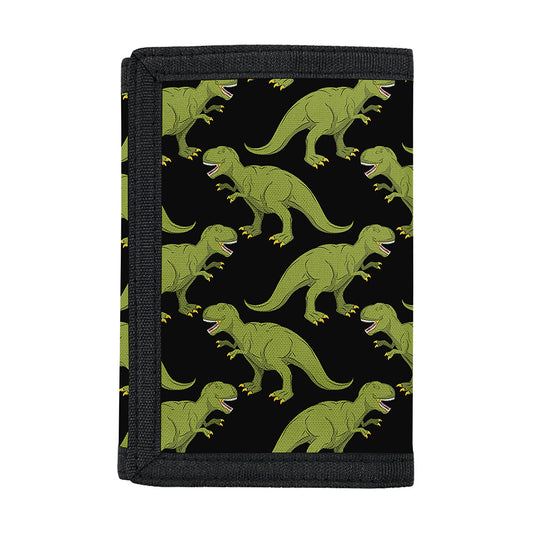 Tyrannosaurus Rex Pattern Print Trifold Wallet