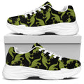 Tyrannosaurus Rex Pattern Print White Chunky Shoes