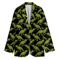 Tyrannosaurus Rex Pattern Print Women's Blazer