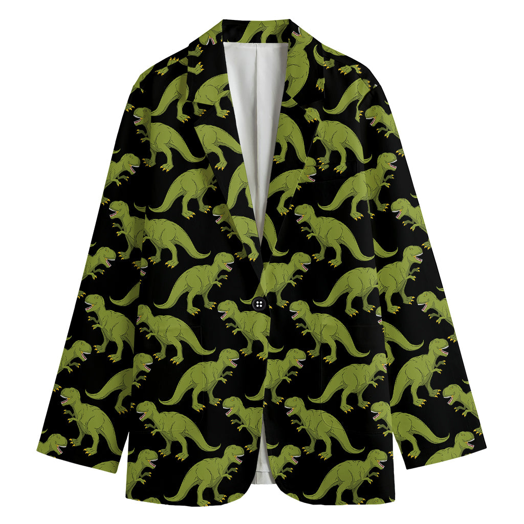 Tyrannosaurus Rex Pattern Print Women's Blazer