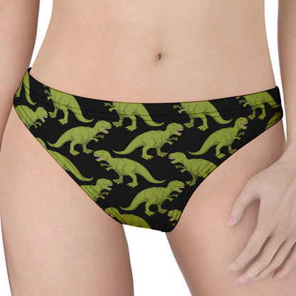 Tyrannosaurus Rex Pattern Print Women's Thong