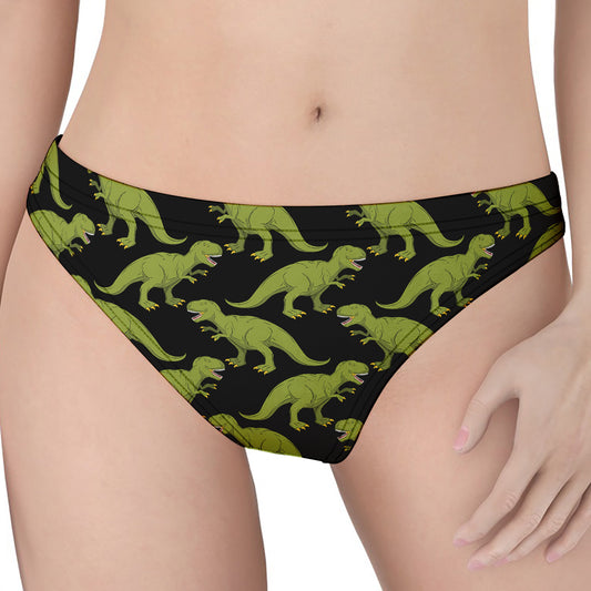 Tyrannosaurus Rex Pattern Print Women's Thong