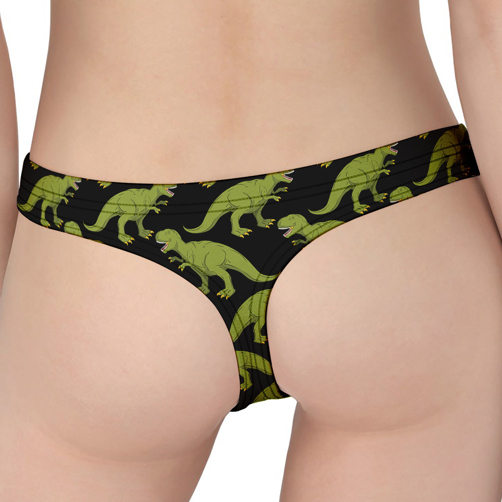 Tyrannosaurus Rex Pattern Print Women's Thong