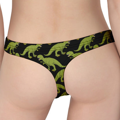 Tyrannosaurus Rex Pattern Print Women's Thong