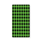 UFO Green And Black Buffalo Check Print Baby Crib Sheet