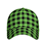UFO Green And Black Buffalo Check Print Baseball Cap