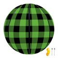 UFO Green And Black Buffalo Check Print Basketball
