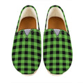 UFO Green And Black Buffalo Check Print Casual Shoes