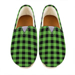 UFO Green And Black Buffalo Check Print Casual Shoes