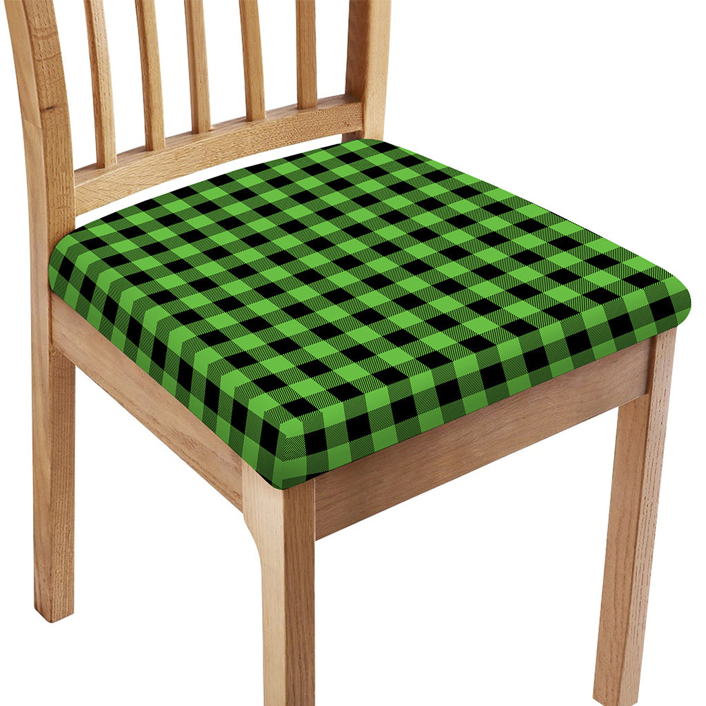 UFO Green And Black Buffalo Check Print Chair Cushion Cover
