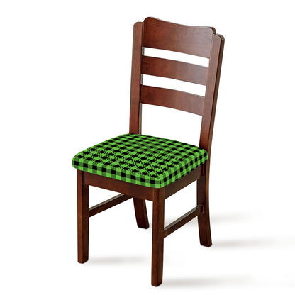 UFO Green And Black Buffalo Check Print Chair Cushion Cover