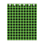 UFO Green And Black Buffalo Check Print Curtain