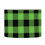 UFO Green And Black Buffalo Check Print Drum Lamp Shade
