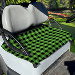 UFO Green And Black Buffalo Check Print Golf Cart Seat Cover