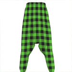 UFO Green And Black Buffalo Check Print Hammer Pants