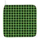 UFO Green And Black Buffalo Check Print Hand Towel