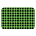 UFO Green And Black Buffalo Check Print Indoor Door Mat