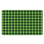 UFO Green And Black Buffalo Check Print Polyester Doormat