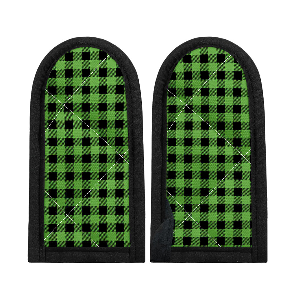 UFO Green And Black Buffalo Check Print Skillet Handle Cover