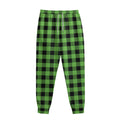 UFO Green And Black Buffalo Check Print Sweatpants