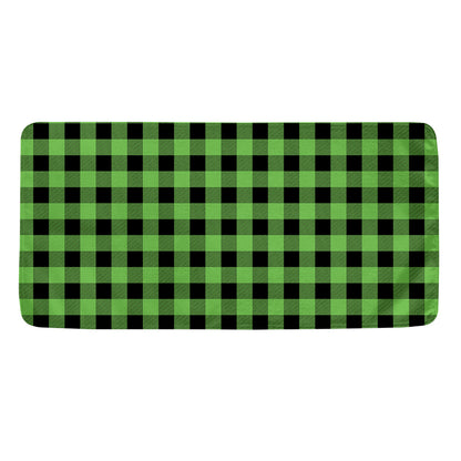 UFO Green And Black Buffalo Check Print Towel