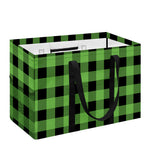 UFO Green And Black Buffalo Check Print Utility Tote Bag