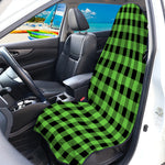 UFO Green And Black Buffalo Check Print Waterproof Car Seat Cover