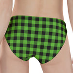 UFO Green And Black Buffalo Check Print Women's Panties