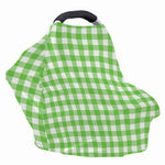 UFO Green And White Buffalo Check Print Baby Seat Cover