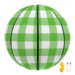 UFO Green And White Buffalo Check Print Basketball
