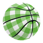 UFO Green And White Buffalo Check Print Basketball