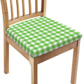 UFO Green And White Buffalo Check Print Chair Cushion Cover